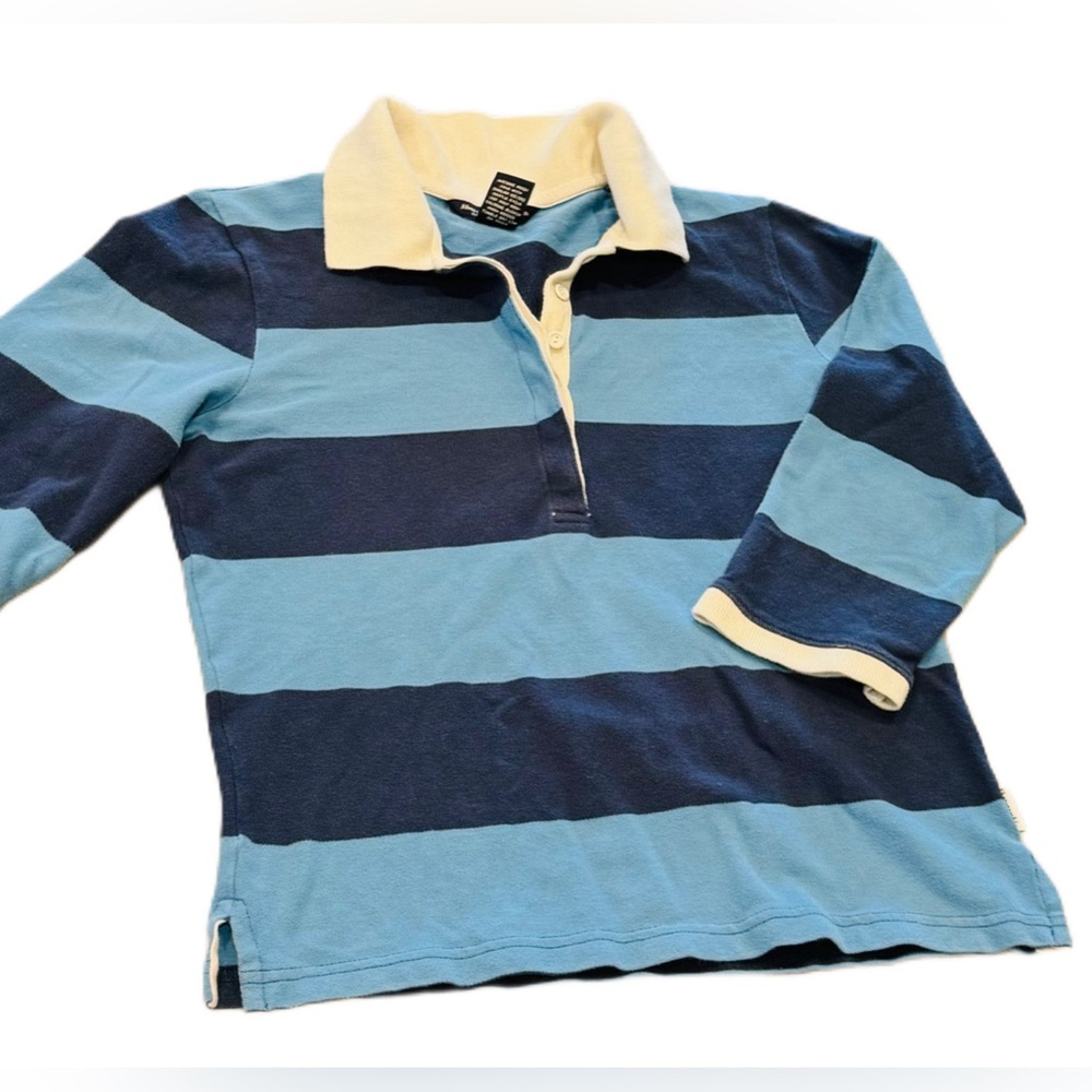 VINTAGE Abercrombie & Fitch ¾ sleeve knit polo - size M
